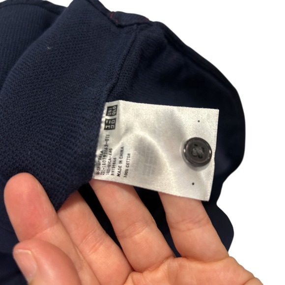 UNIQLO Ines de la‎ Fressange Navy Shirt Dress 100% Cotton Parisian Minimalist S - Picture 5 of 7